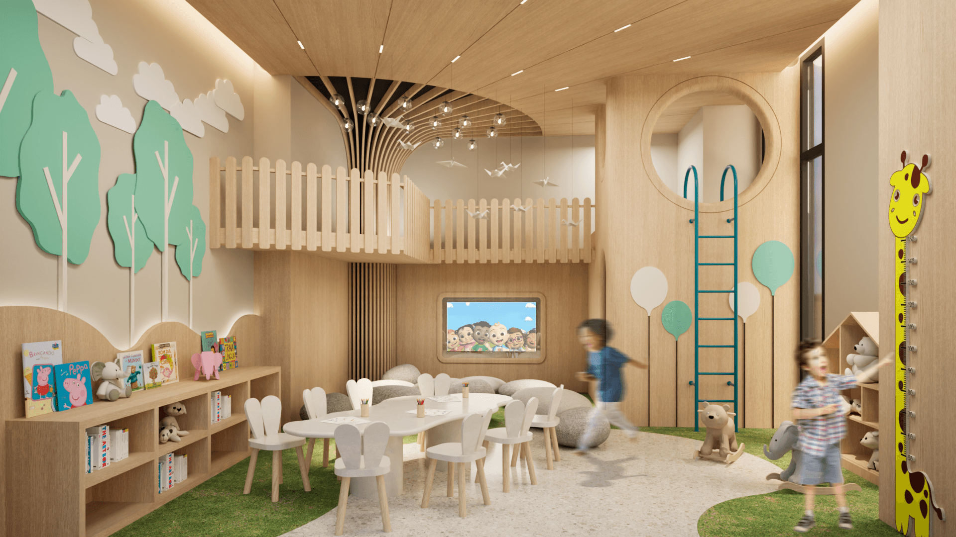 Kid's Indoor & Outdoor Area